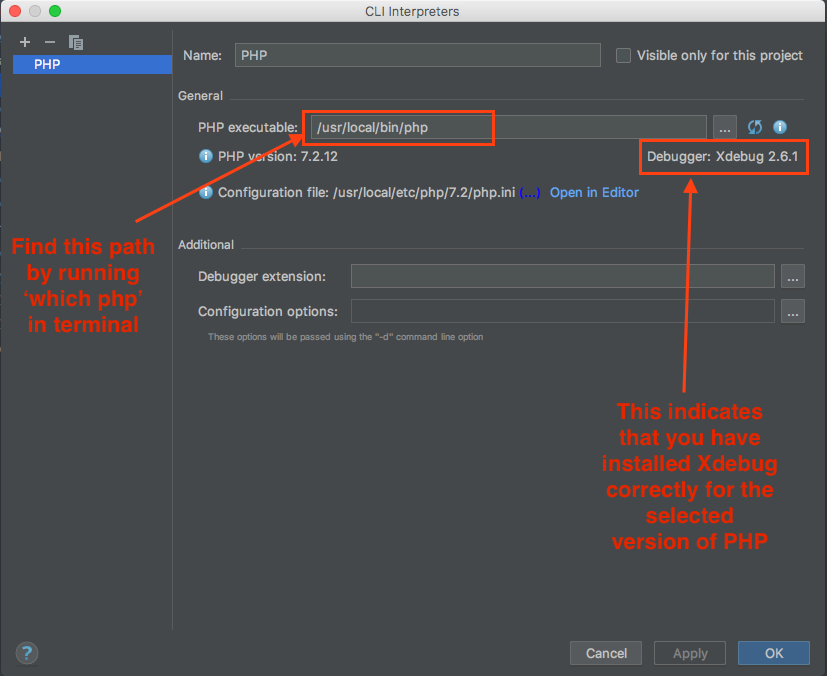 PHPStorm config